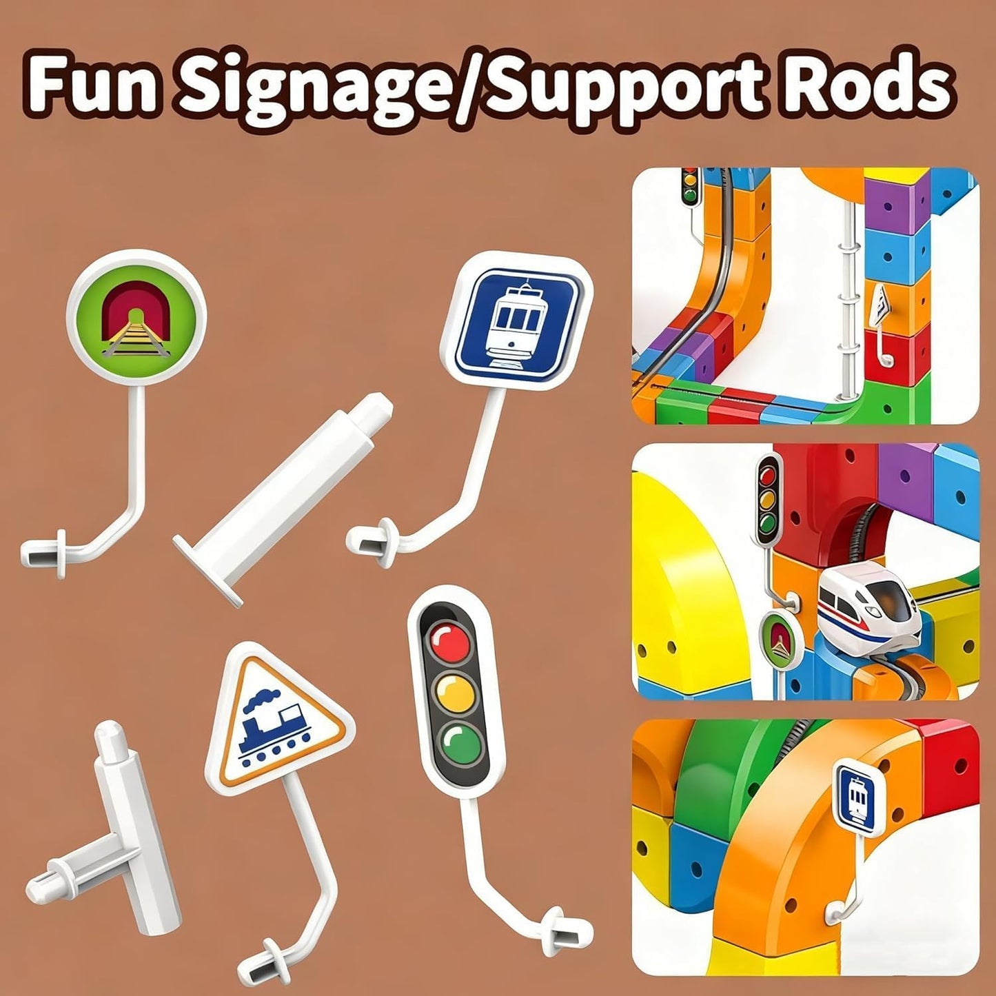 Cube Track Train Toy for Kids Set