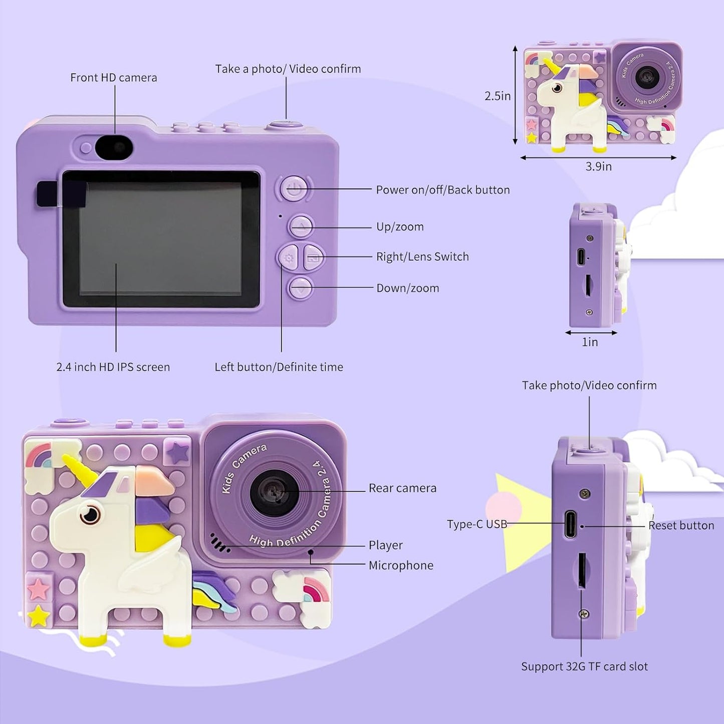 Mini Lego Camera for Kids