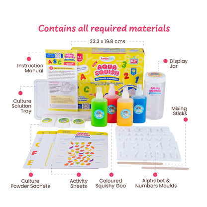 Alphabet & Numbers Aqua Squish Kit