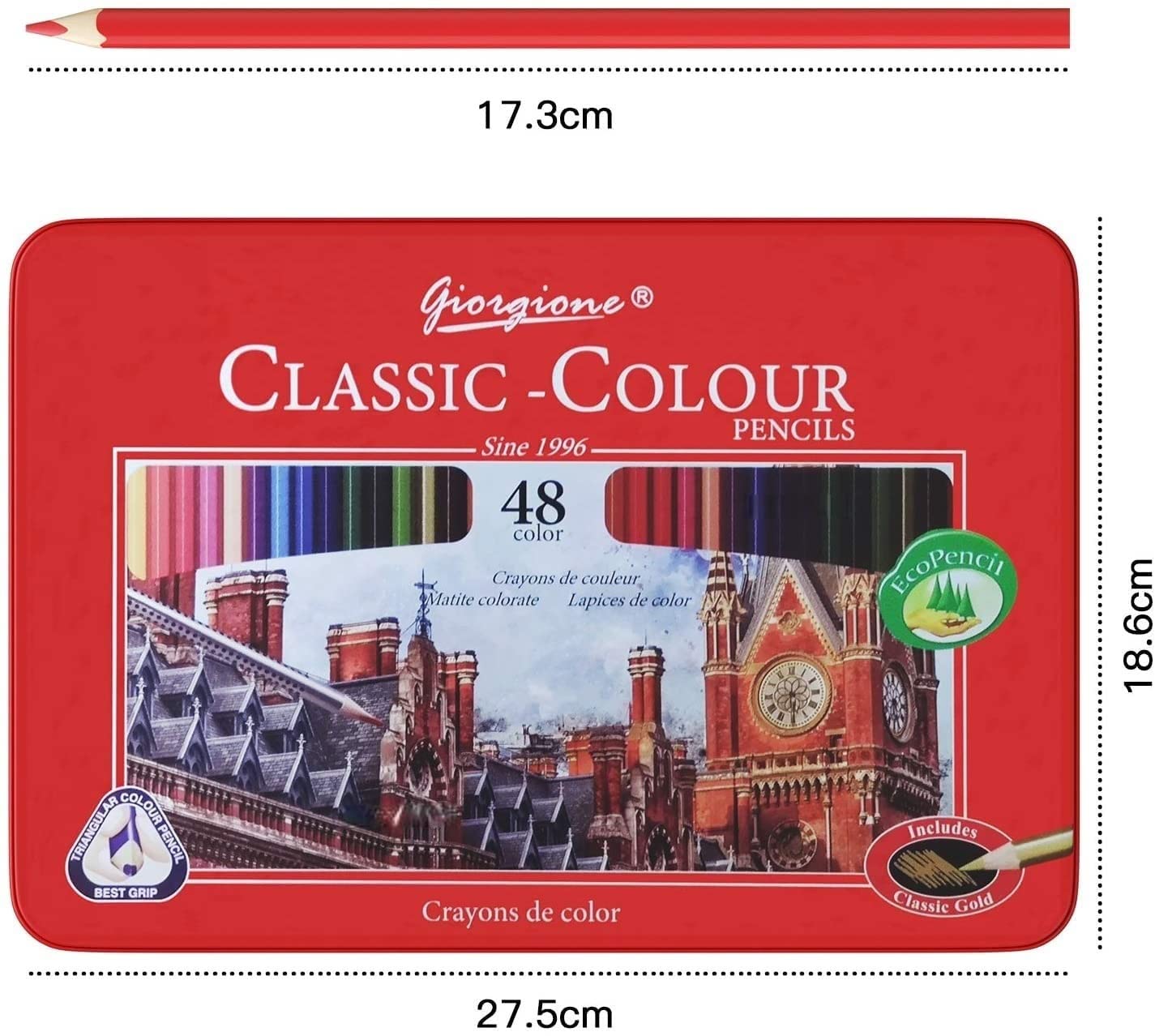 48 Pcs Colour Pencils