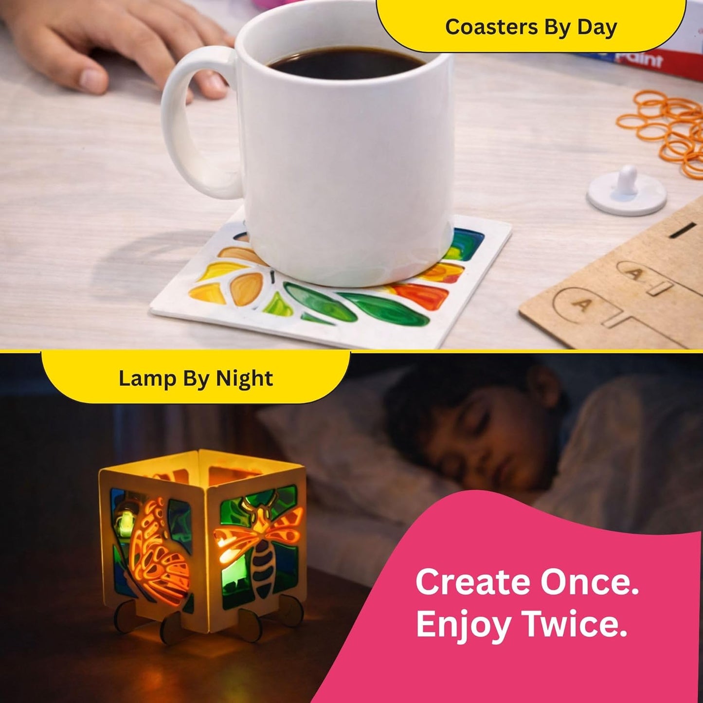 Kores Garden Glow Art DIY Lamp Making Kit for Kids (6–14 Years)