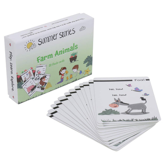 Farm Animals Flash Cards | Learning Cards (Age Group: 1-4 Years)