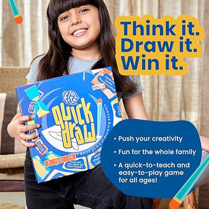 Binca Quick Draw – Fast-Paced Drawing & Guessing Game for Kids & Families | Boosts Creativity, Fun for Ages 8+