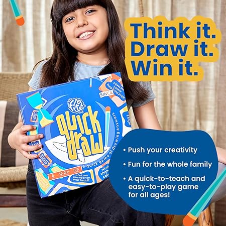 Binca Quick Draw – Fast-Paced Drawing & Guessing Game for Kids & Families | Boosts Creativity, Fun for Ages 8+