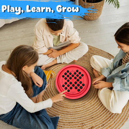 Marble Jump Puzzle Game – Classic Brain Teaser Board for Kids & Adults