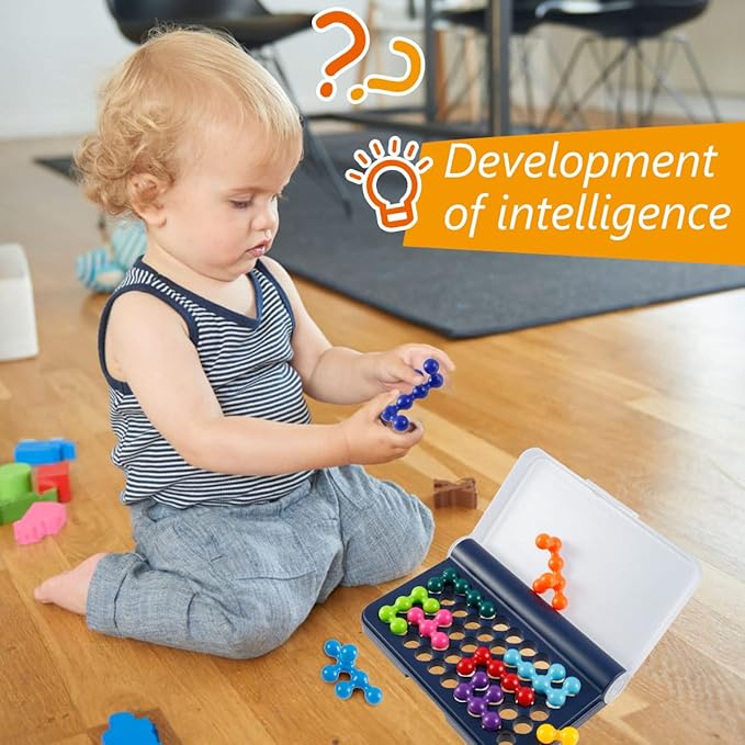 Brain-Boosting Puzzle Game for Kids & Adults | 120 Challenges in 2D & 3D | Travel-Friendly