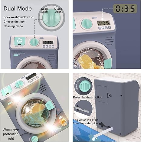 Children's Washing Machine Set Electronic Toy Washer
