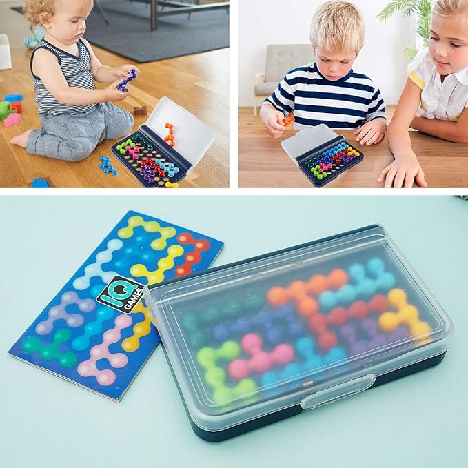 Brain-Boosting Puzzle Game for Kids & Adults | 120 Challenges in 2D & 3D | Travel-Friendly
