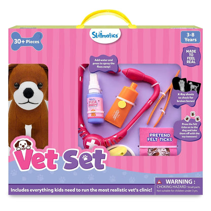 Skillmatics Vet Set for Kids – 30+ Pieces, Interactive Pretend Play Kit