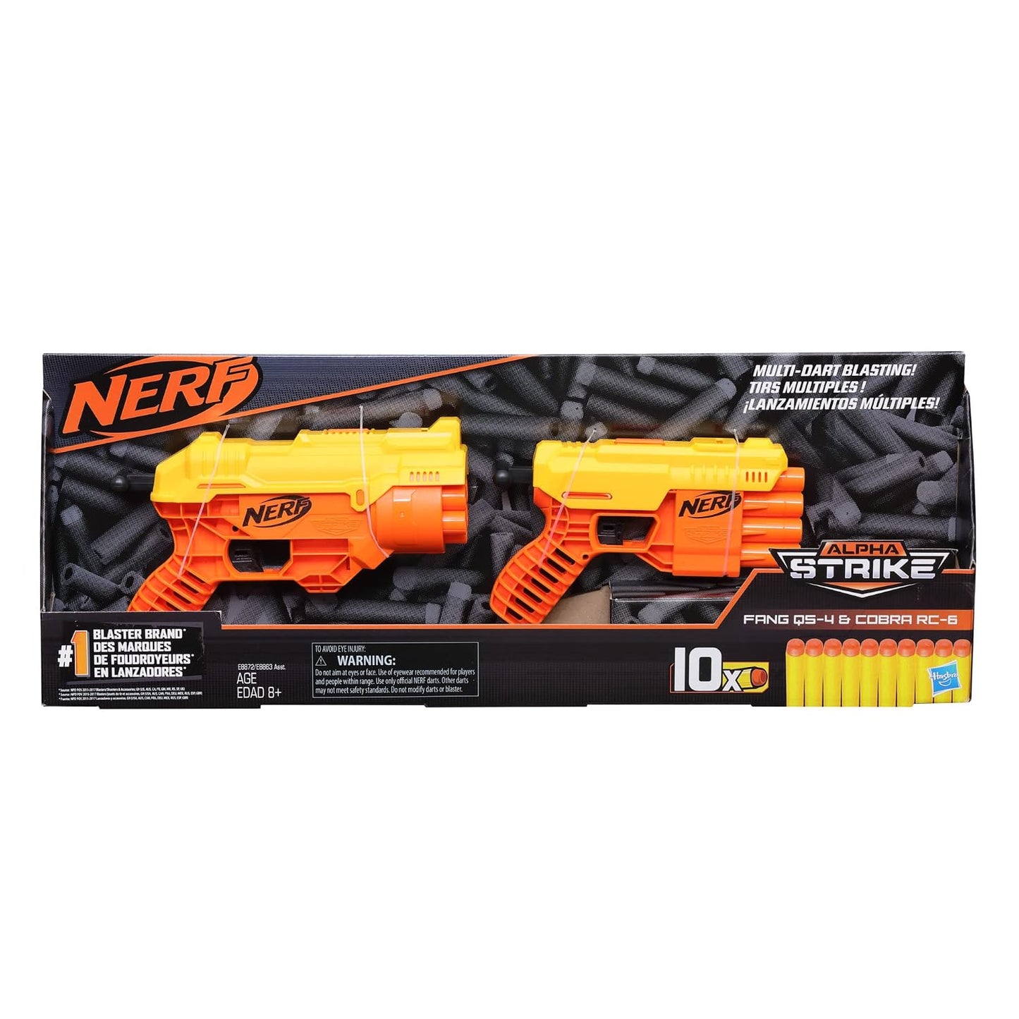 Nerf Alpha Strike Fang QS-6 and Cobra RC-6 Blasters