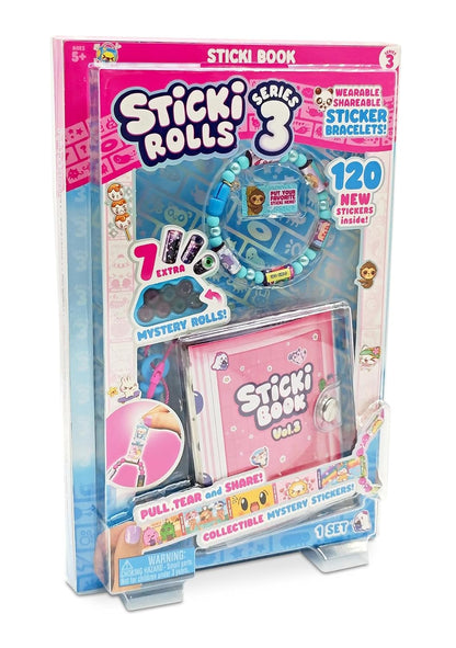 STICKI ROLLS Sticki Book Vol. 3 – Series 3 Sticker Collection Book & Kit