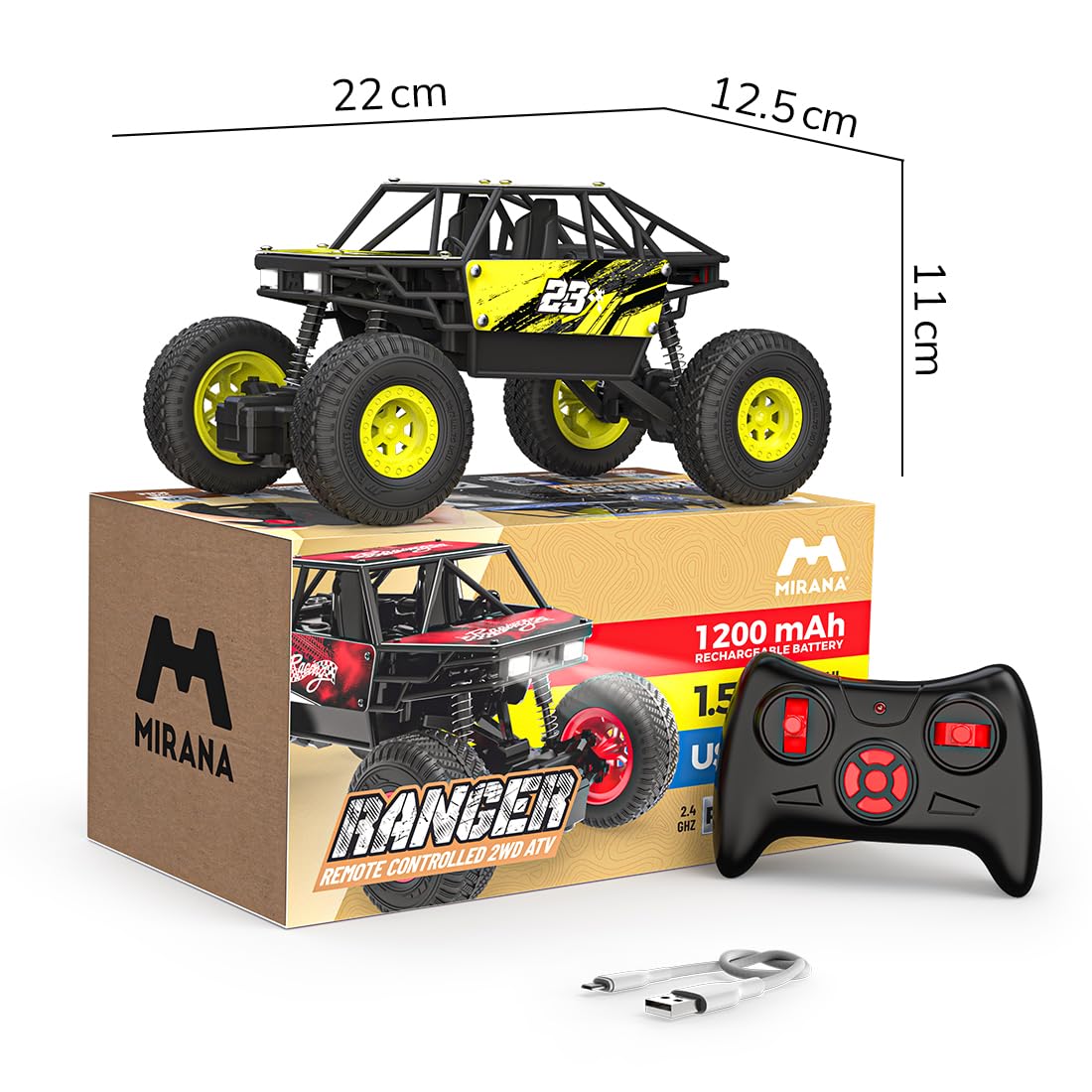 Mirana Ranger Remote Control Car 2WD ATV