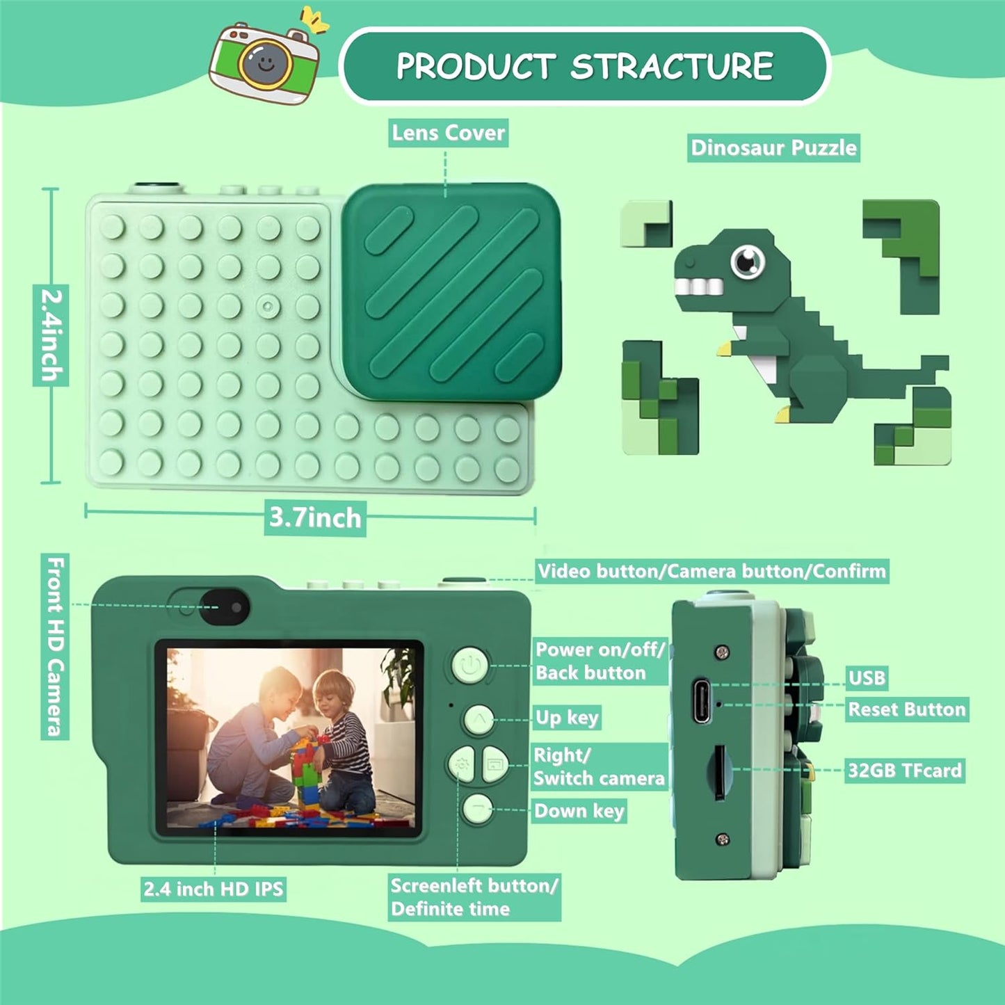 Mini Lego Camera for Kids