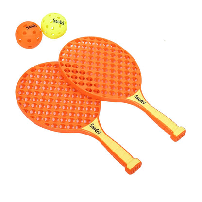 Paddle Ball Game Set with 2 Balls, Indoor Outdoor Play Set for Kids 3+ Years