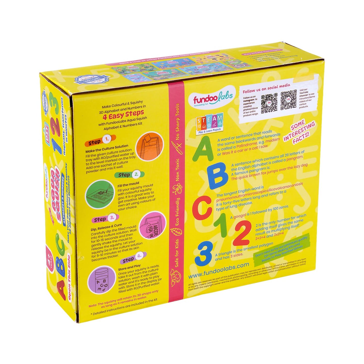 Alphabet & Numbers Aqua Squish Kit