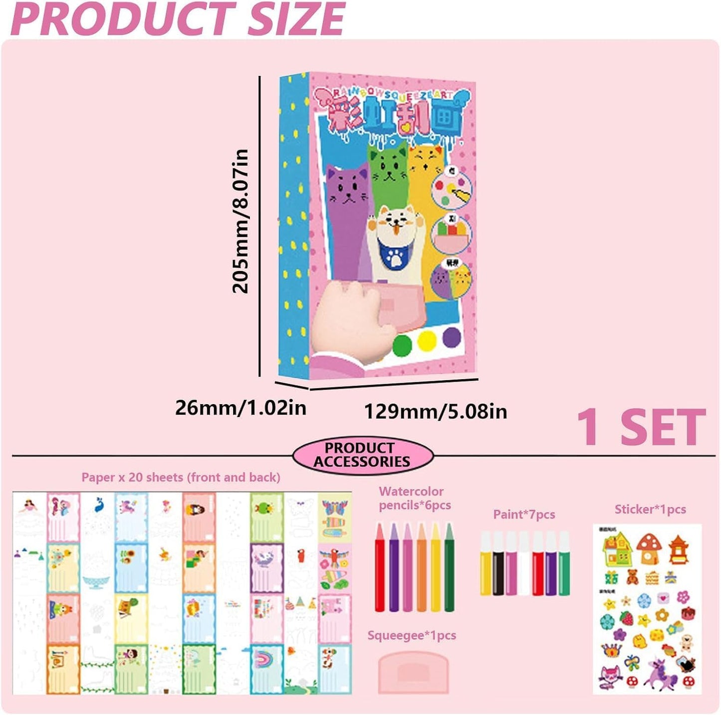 Rainbow Scratch Art kit for Kids