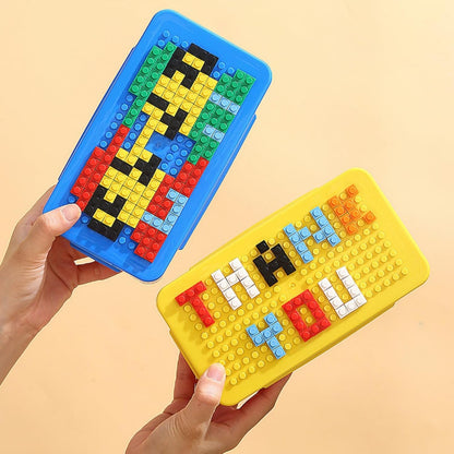 Lego Blocks Leak-Proof Lunch Box with Lego Fork and Spoon Set