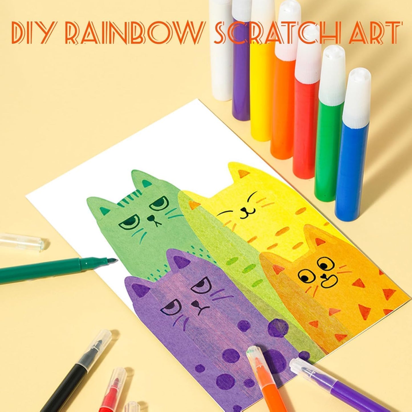 Rainbow Scratch Art kit for Kids