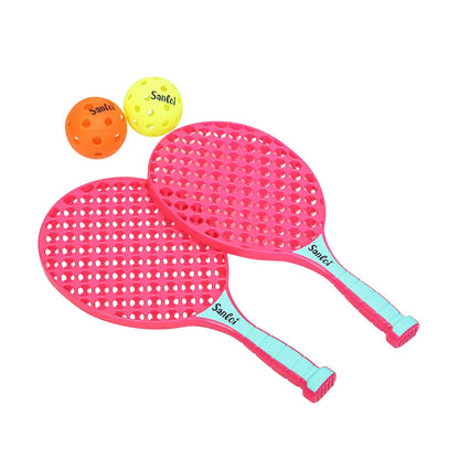 Paddle Ball Game Set with 2 Balls, Indoor Outdoor Play Set for Kids 3+ Years