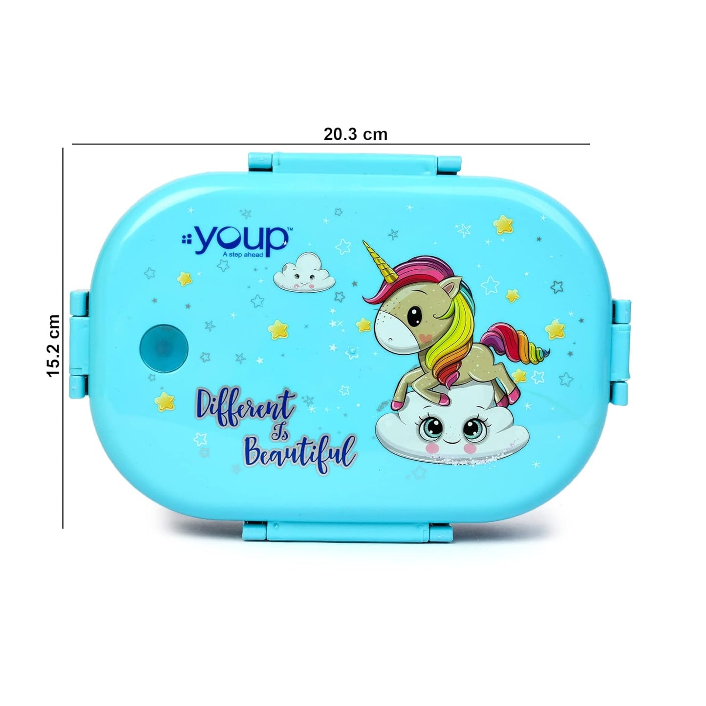 Stainless Steel Unicorn Theme Kids Lunch Box - 700 ml