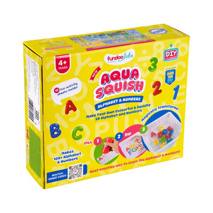 Alphabet & Numbers Aqua Squish Kit