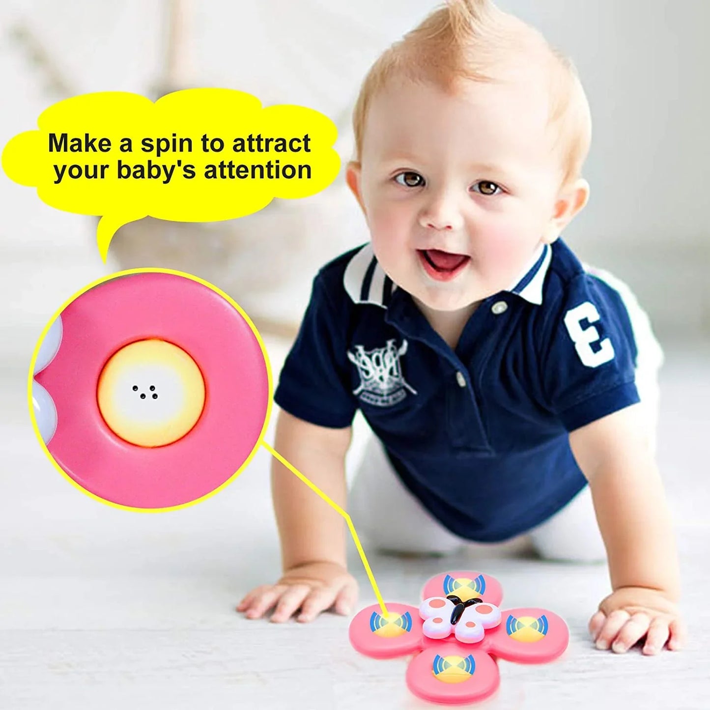 Bugs Fidget Spinner Educational Toys For Kids For Toddler Baby Bath