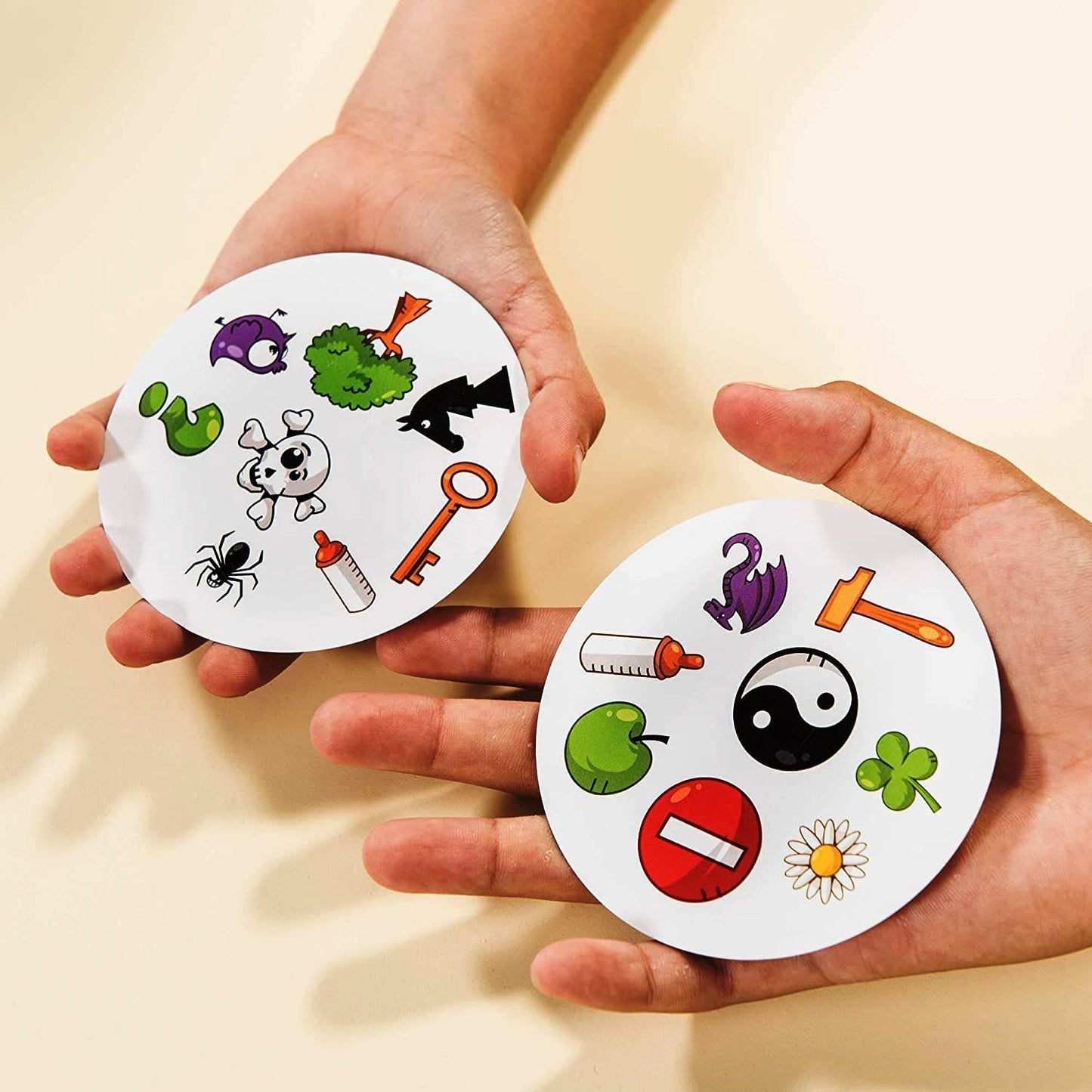 Round Colorful Classic Card Game for Kids