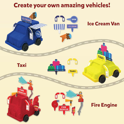 Skillmatics Sandeezy Pretend Play Cars, Trucks & More