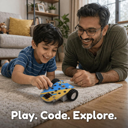 WitBlox Coding Car for Kids (5+ Years) | STEM Learning Toy | Draw & Move Robot | DIY Coding Kit with Map | Made in India|Free Classes