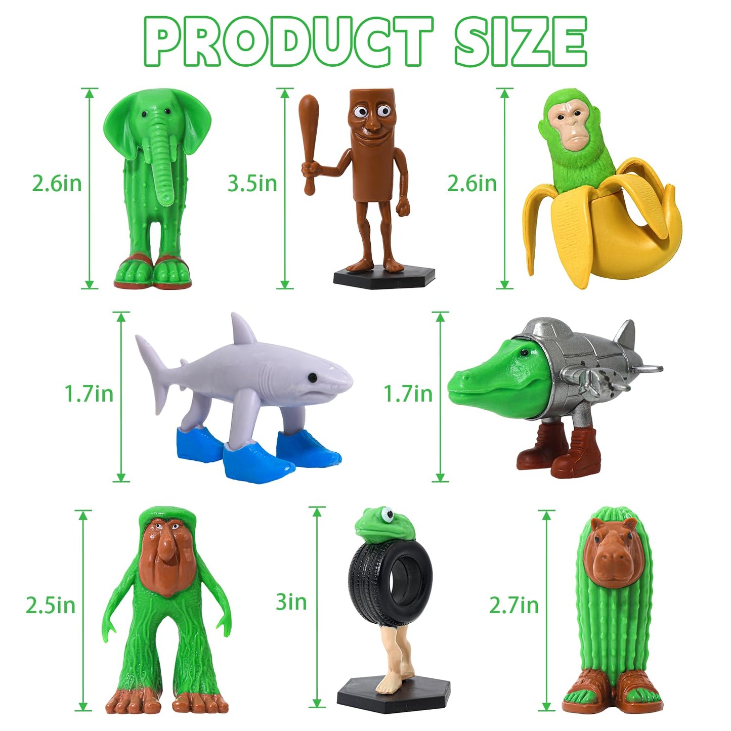 Italian Brainrot Action Figure 4Pcs