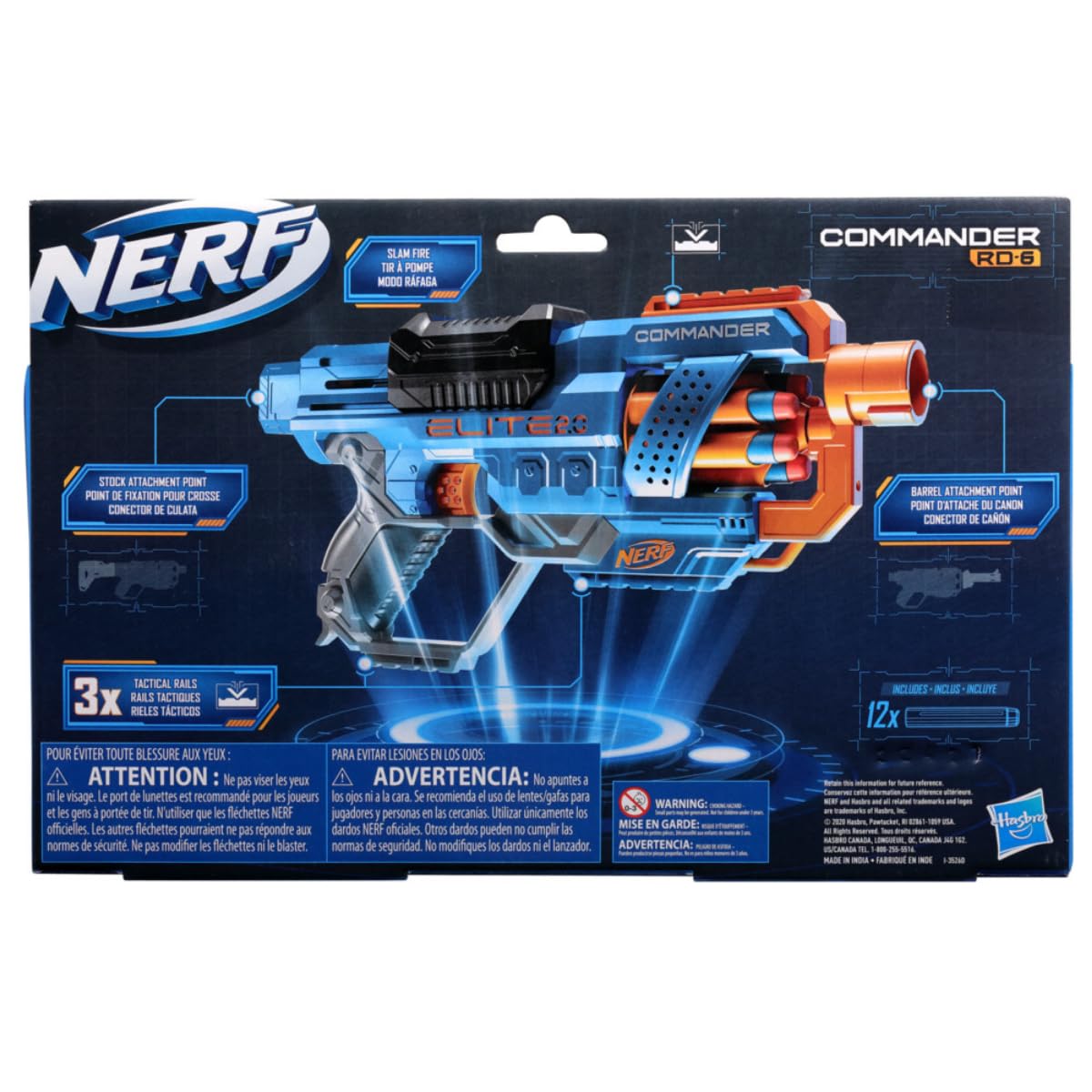 Nerf Elite 2.0 Commander Rd-6 Blaster