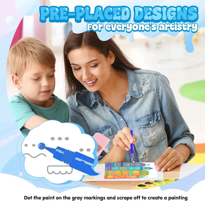 Rainbow Scratch Art kit for Kids
