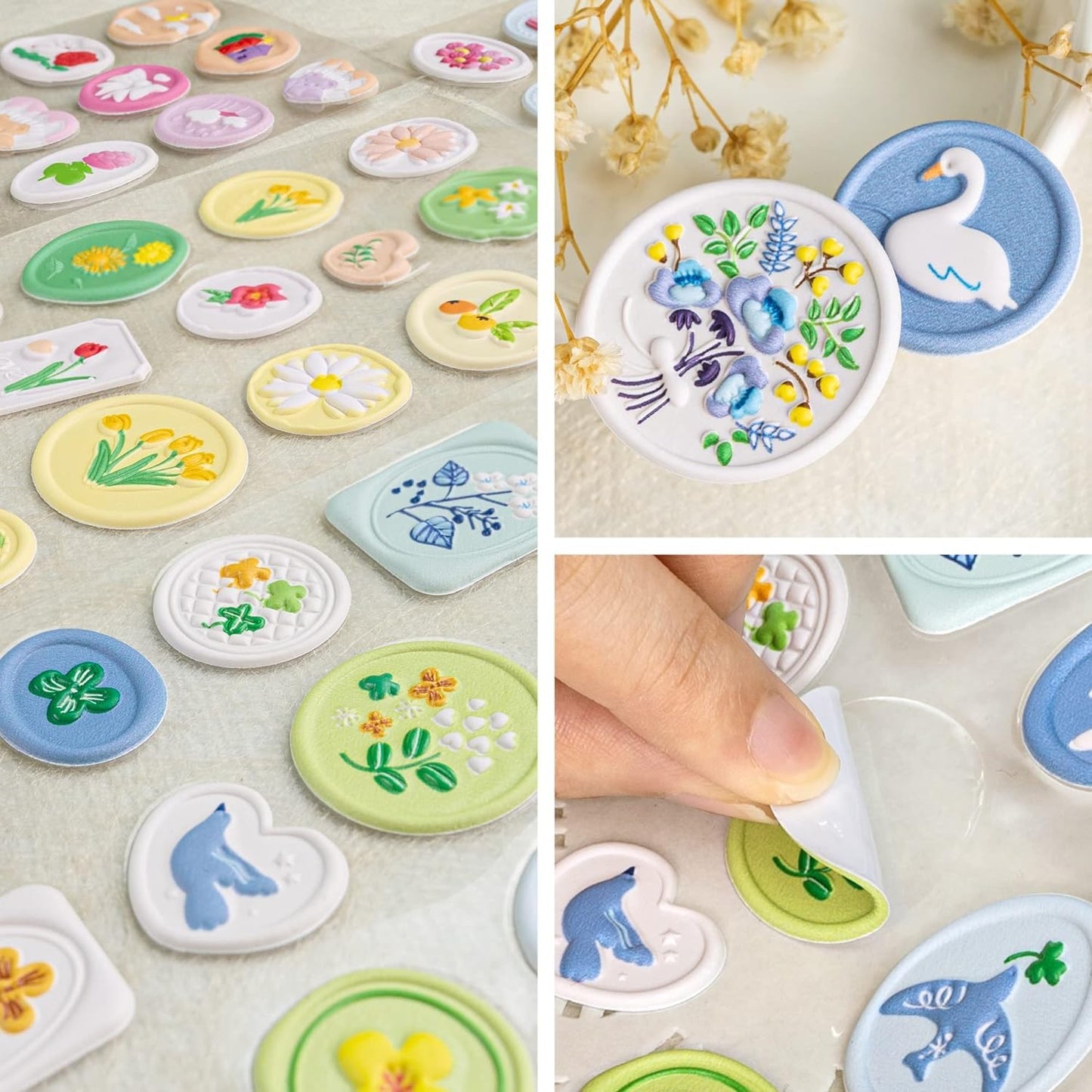 6 Set Decorative Wax Seal Stickers