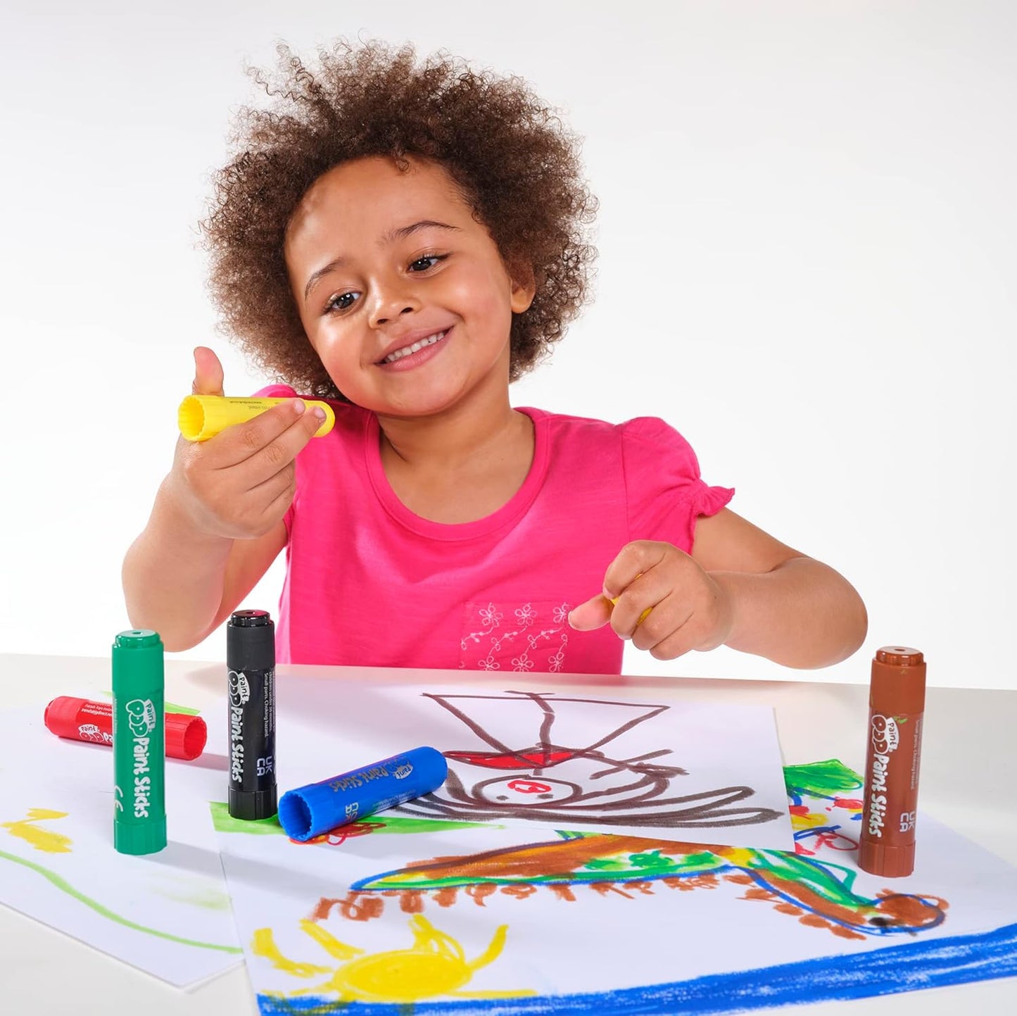 Paint Sticks For Kids - 12 Pack Assorted Colours - Twist & Paint