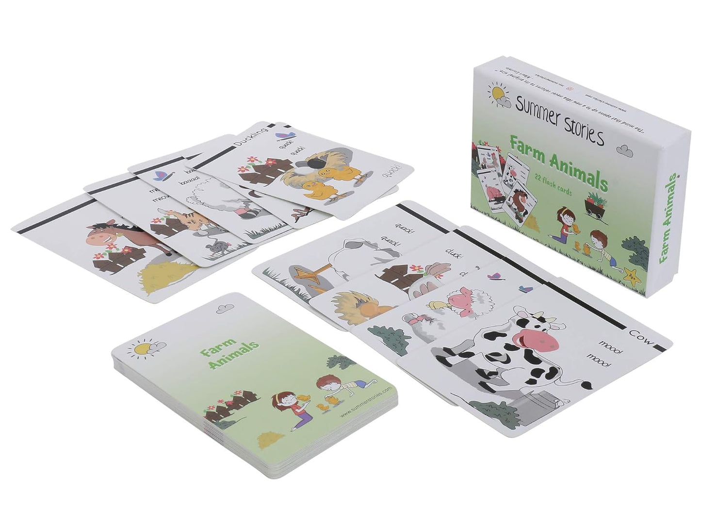 Farm Animals Flash Cards | Learning Cards (Age Group: 1-4 Years)