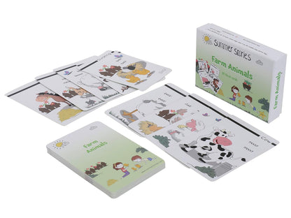 Farm Animals Flash Cards | Learning Cards (Age Group: 1-4 Years)