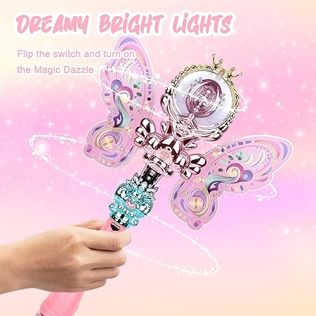 Rotating LED Light-Up Fairy Wand
