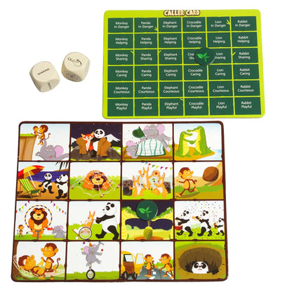 A Day in The Jungle - Animal Bingo Game