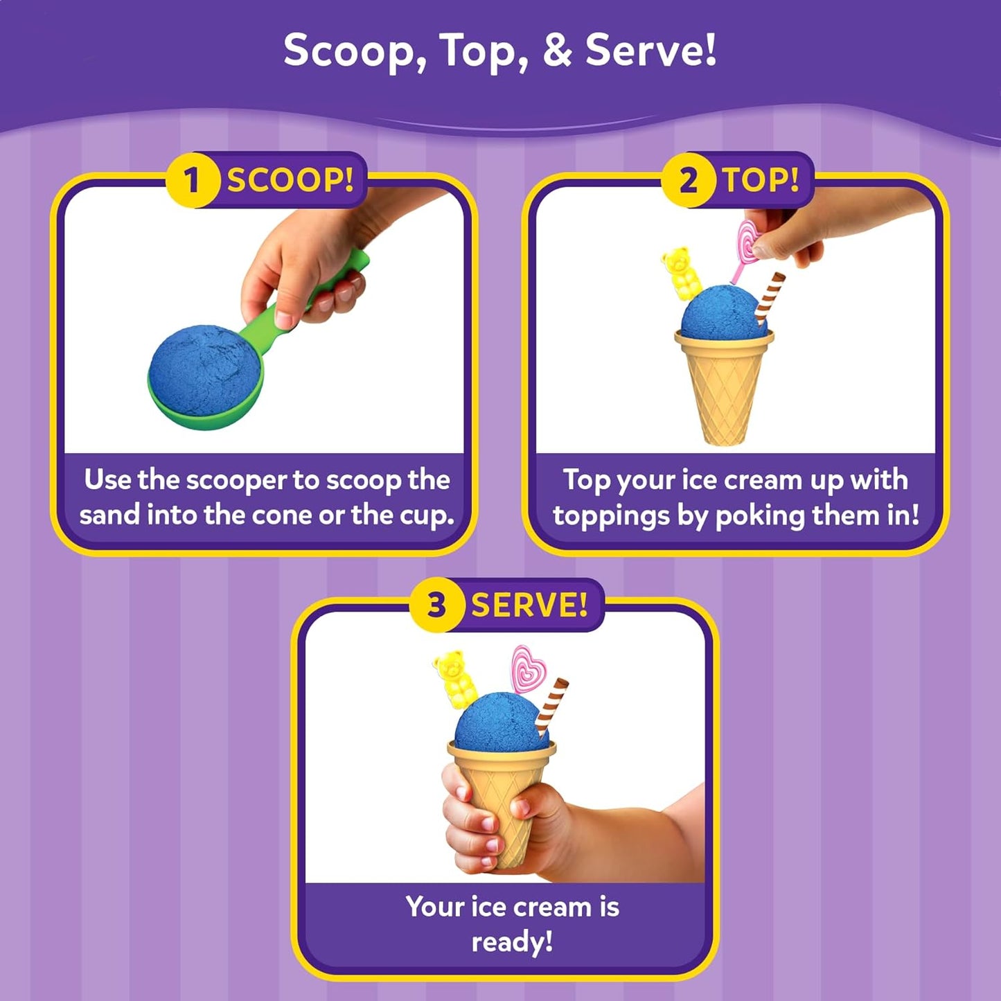Skillmatics Sandeezy Pretend Play Ice Cream Parlour Set