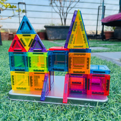 Open Ended MiniMag Travel Magnetic Tiles -60 Piece