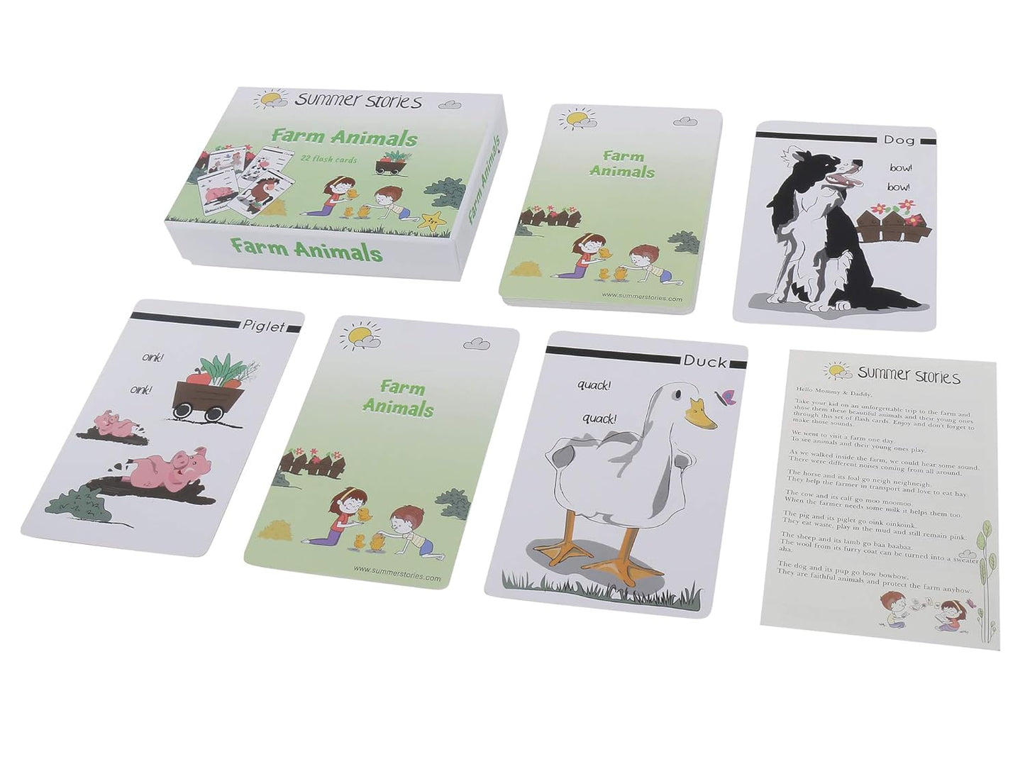 Farm Animals Flash Cards | Learning Cards (Age Group: 1-4 Years)
