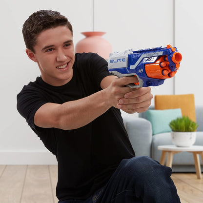 Nerf Plastic Disruptor Elite Blaster 6-Dart Rotating Drum
