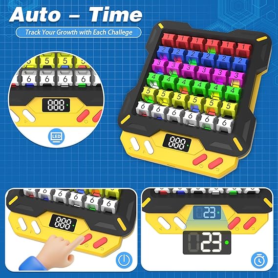 Smart Sudoku Puzzle Game – Electronic 4-in-1 Brain Teaser Console for Kids & Adults 🎮 | 3500+ Logic Challenges 🧩 | STEM Learning Toy | Portable Travel Puzzle Gift for Ages 4+
