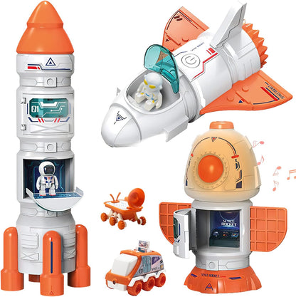 Aerospace Model Space Figure Toys with Sound & Lights
