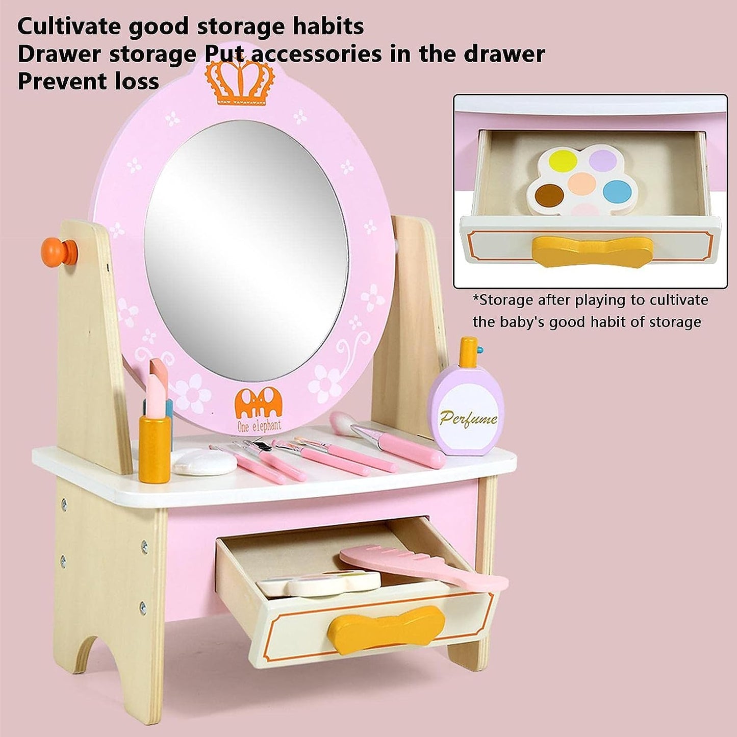 Wooden Medium Dressing Table Toy for Girls