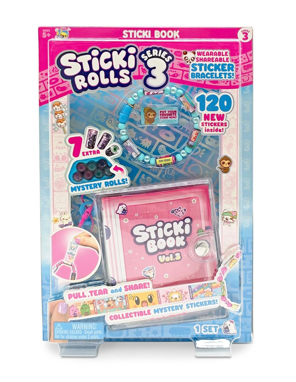 STICKI ROLLS Sticki Book Vol. 3 – Series 3 Sticker Collection Book & Kit