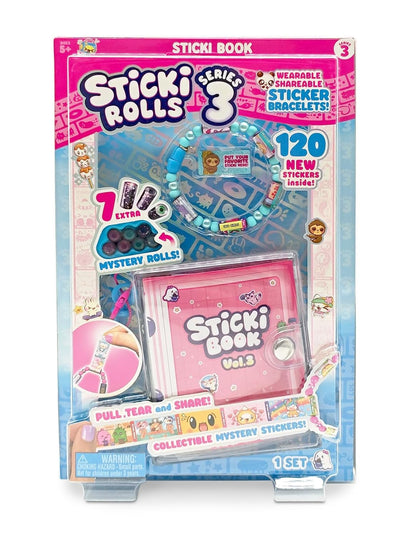 STICKI ROLLS Sticki Book Vol. 3 – Series 3 Sticker Collection Book & Kit