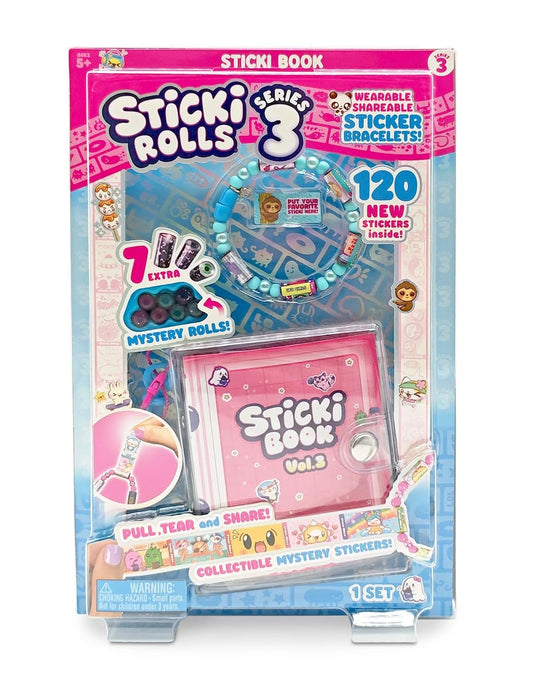 STICKI ROLLS Sticki Book Vol. 3 – Series 3 Sticker Collection Book & Kit