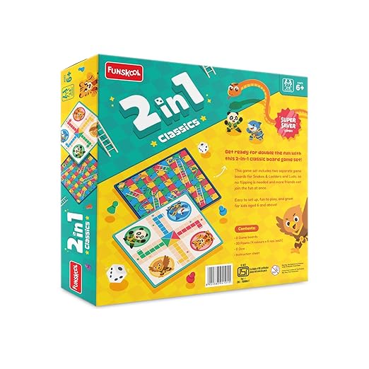 2 In 1 Snakes & Ladder And Ludo Combo