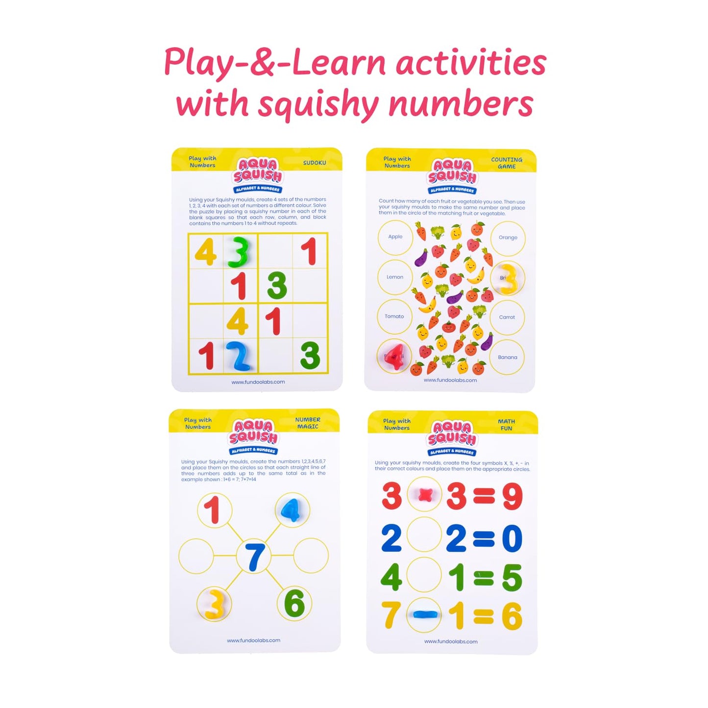 Alphabet & Numbers Aqua Squish Kit
